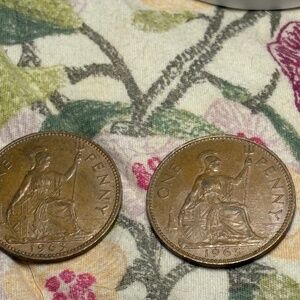 🪙 1965 United Kingdom One Penny — Queen Elizabeth II — Coin - ONE COIN PER $7